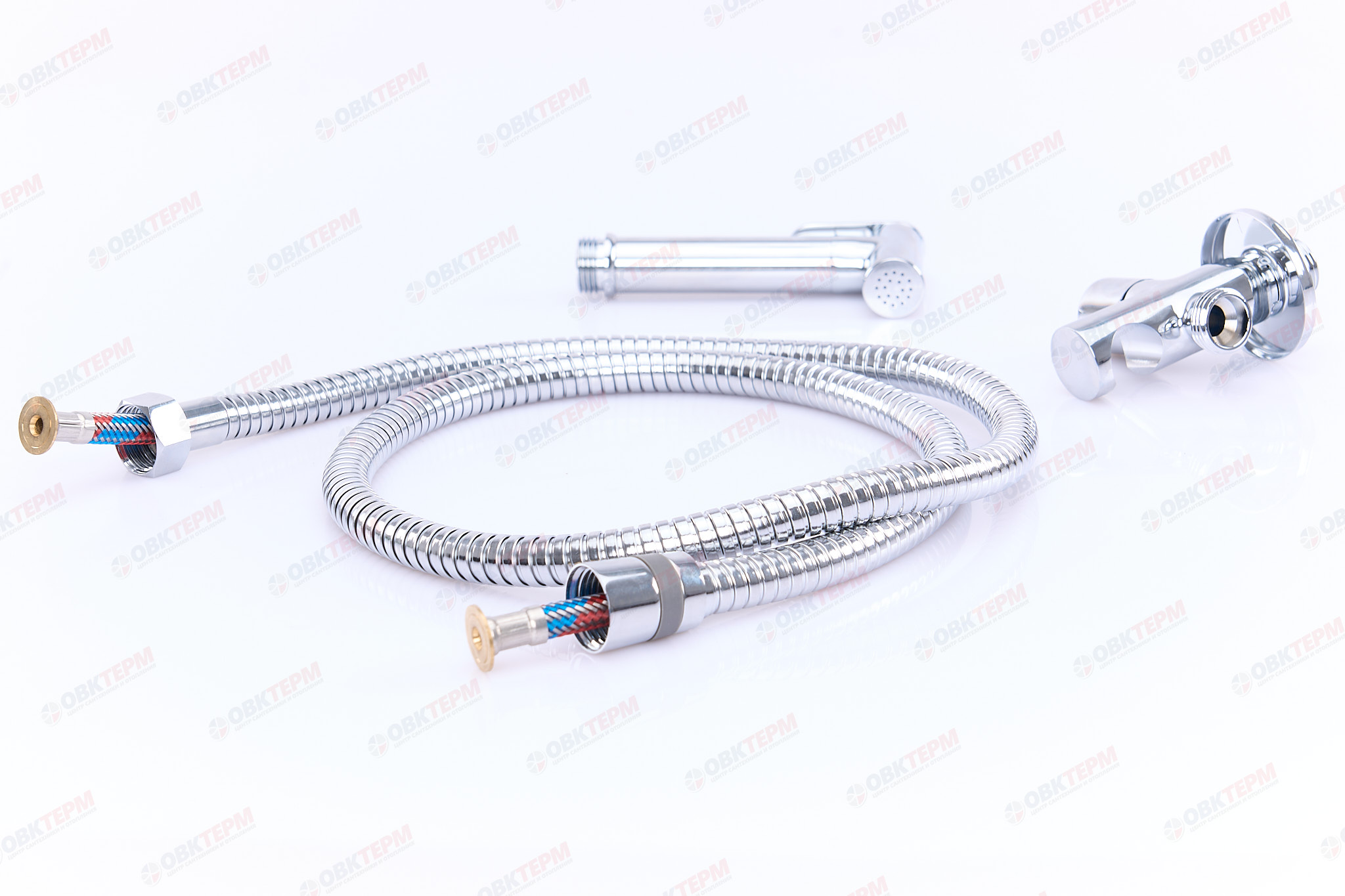 Смеситель с гигиеническим душем FRAP F7501 латунь /хром /моно /кран-букса - Изображение №5