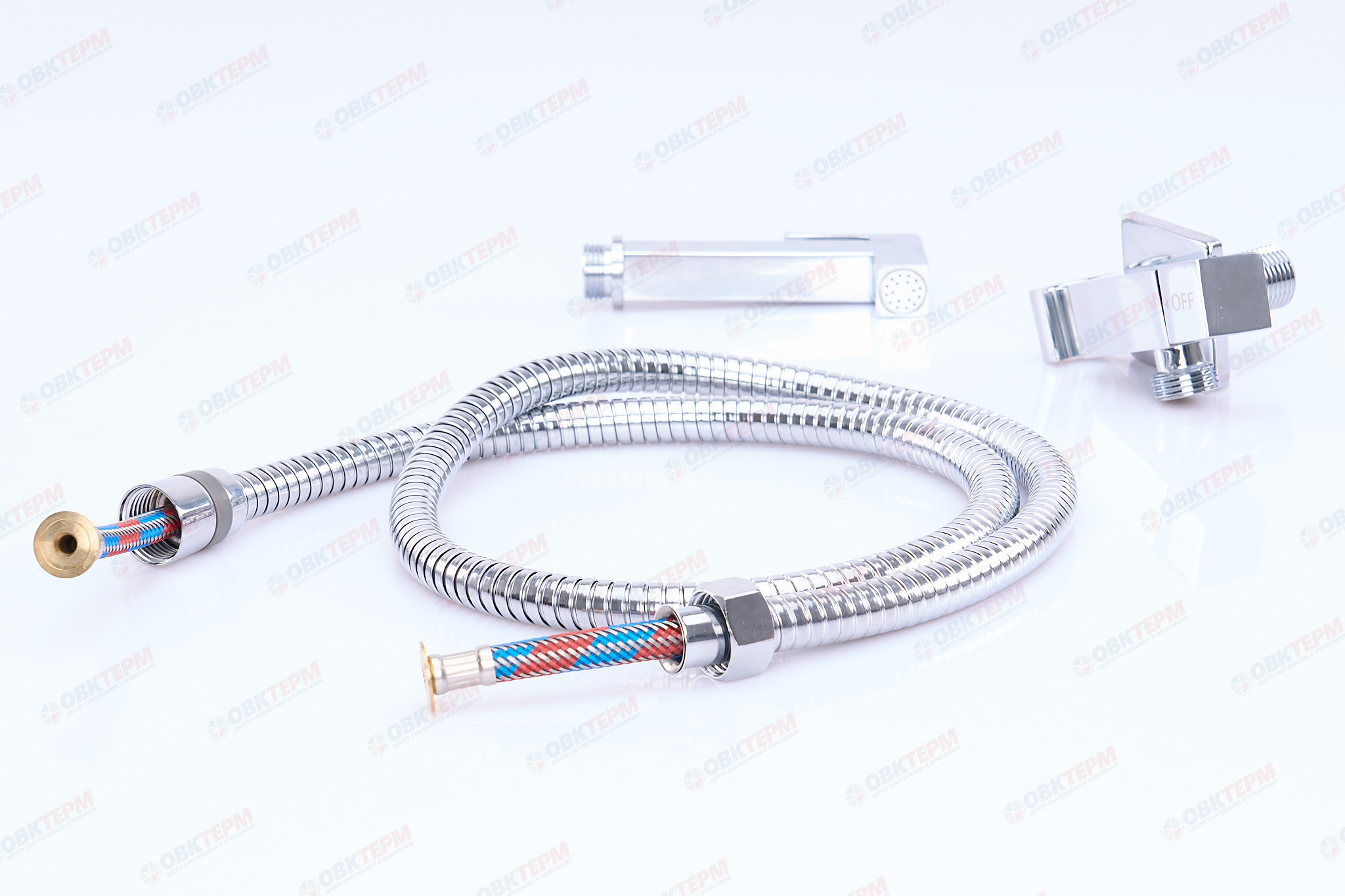 Смеситель с гигиеническим душем FRAP F7502 латунь /хром /моно /кран букса - миниатюра №9