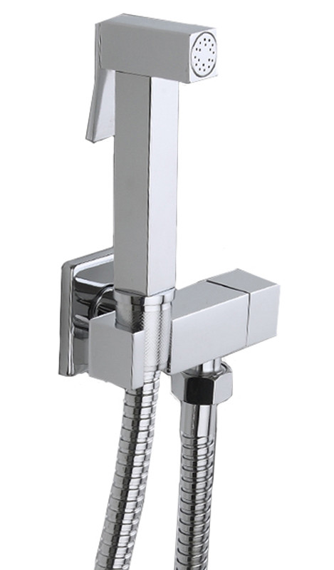 Смеситель с гигиеническим душем FRAP F7502 латунь /хром /моно /кран букса - Изображение №1