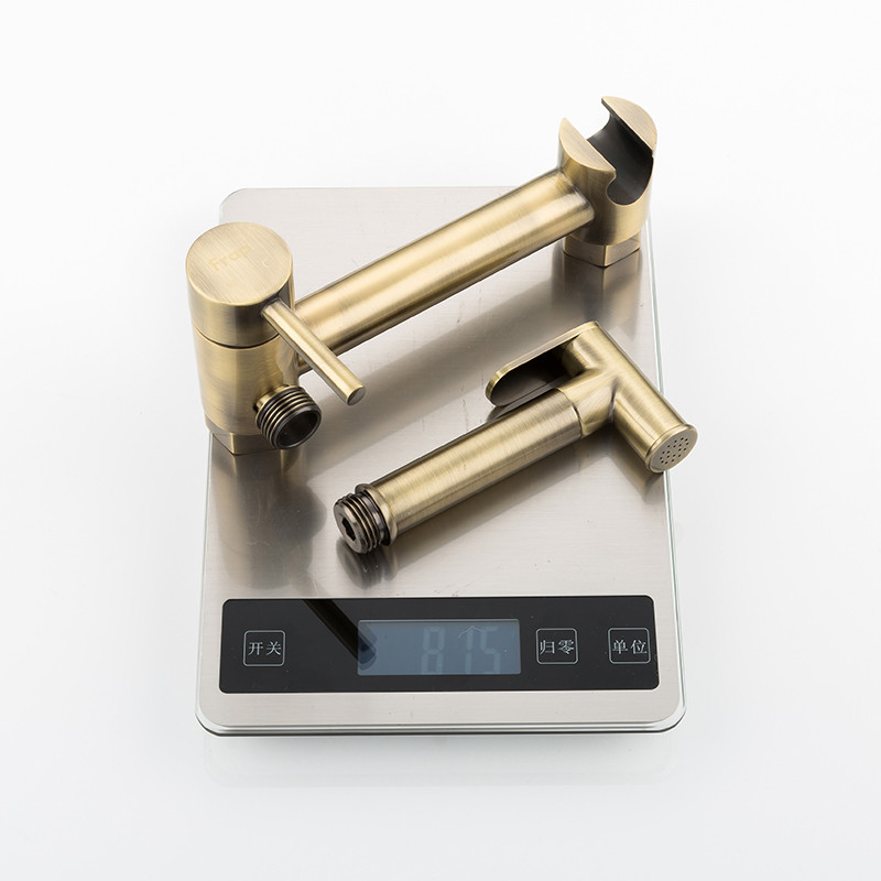 Смеситель д/душа хром F7503-4 бронза  с гигиен лейкой      FRAP - миниатюра №3