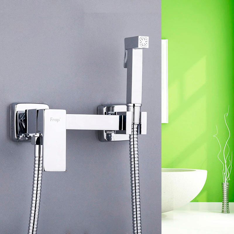 Смеситель с гигиеническим душем FRAP F7504 латунь /хром - Изображение №4