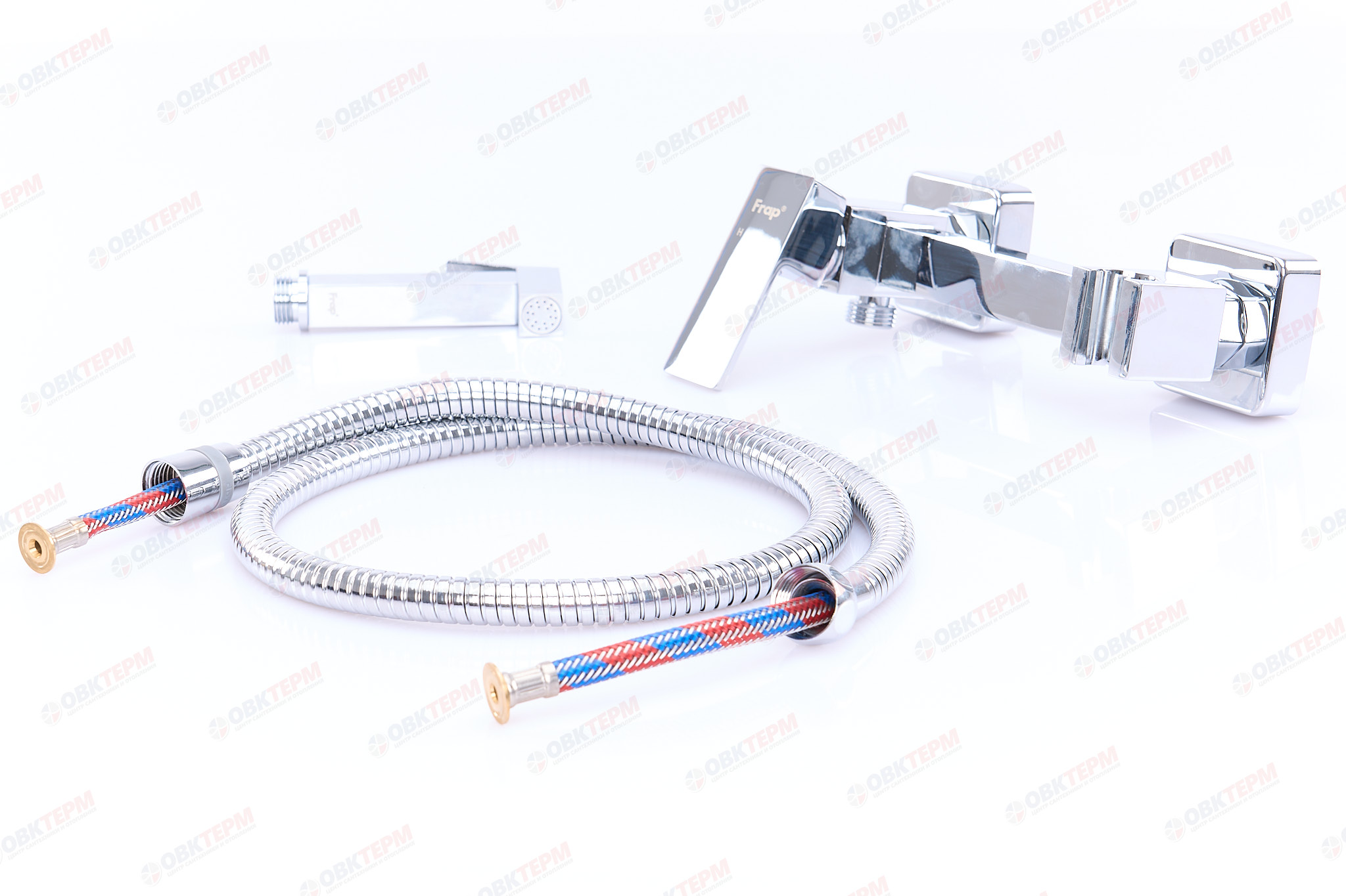 Смеситель с гигиеническим душем FRAP F7504 латунь /хром - миниатюра №6