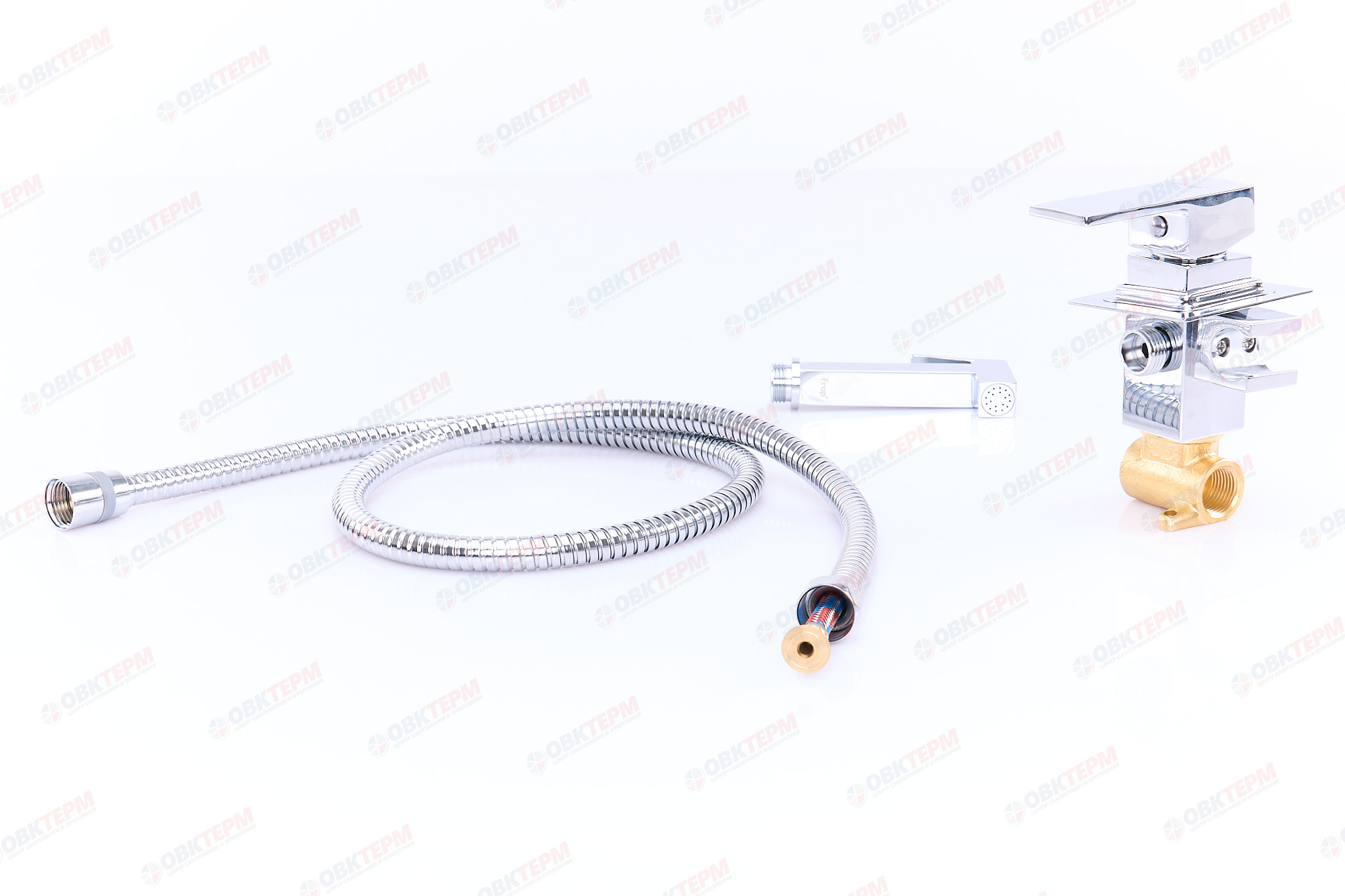 Смеситель с гигиеническим душем FRAP F7506 латунь /хром - миниатюра №8