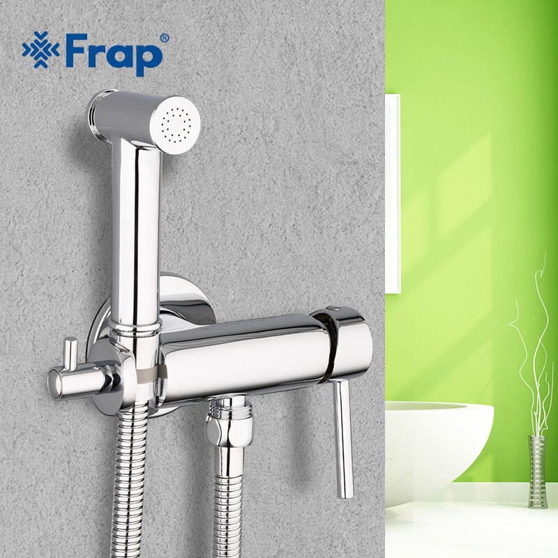 Смеситель с гигиеническим душем FRAP F7507 хром - миниатюра №8