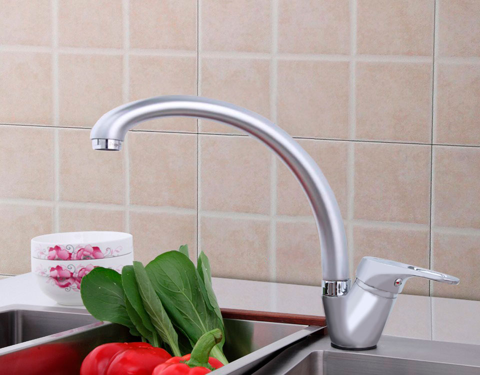 Смеситель д/кухни  F4113-1 матовый         (ф35, высокий гуск, на шпильке)  FRAP - миниатюра №3