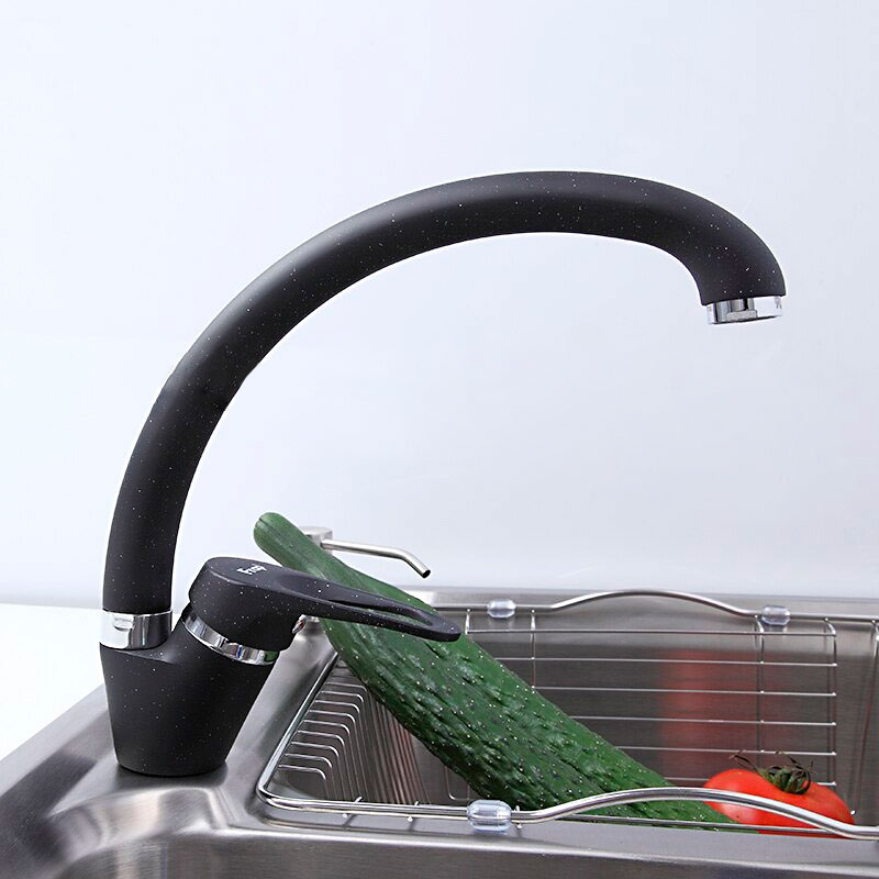 Смеситель д/кухни FRAP F4113-7 черный гранит (Ø35, на гайке) - миниатюра №3