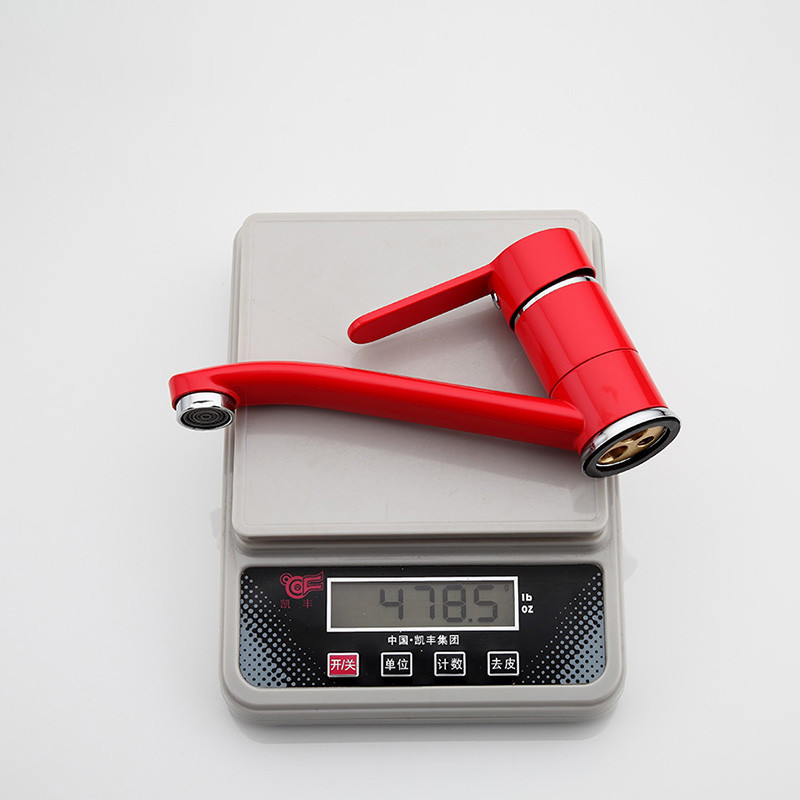 Смеситель д/кухни  F4543* красный          (на гайке)  FRAP - миниатюра №2