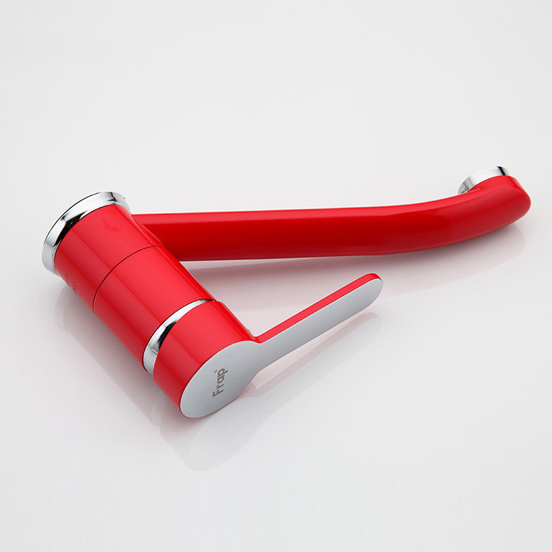 Смеситель д/кухни  F4543* красный          (на гайке)  FRAP - миниатюра №6