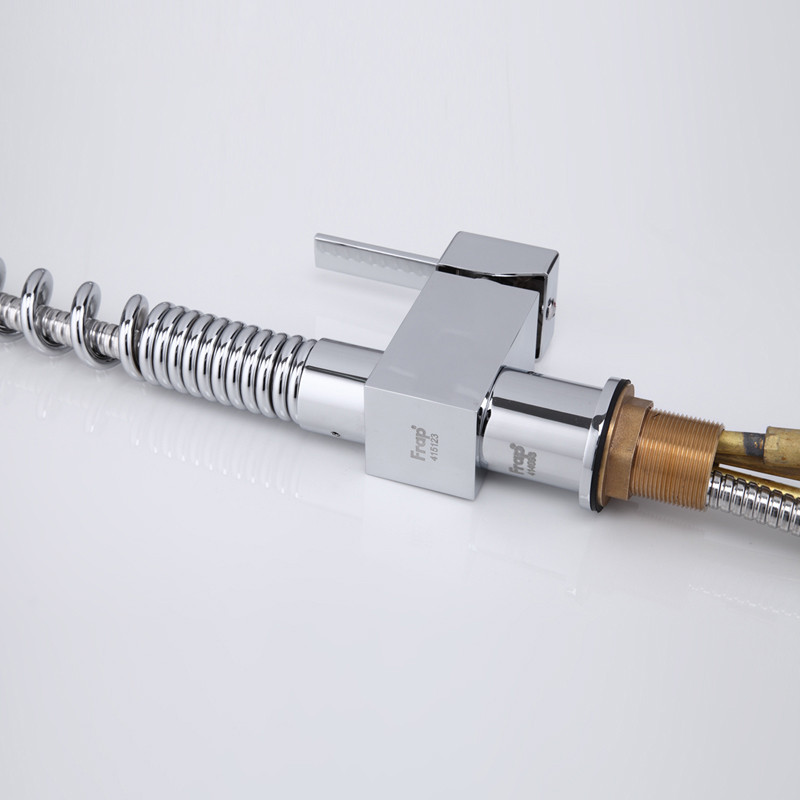 Смеситель д/кухни хром F1052-3  (высокий гусак, на гайке, с выдвижным изливом) FRAP - миниатюра №3