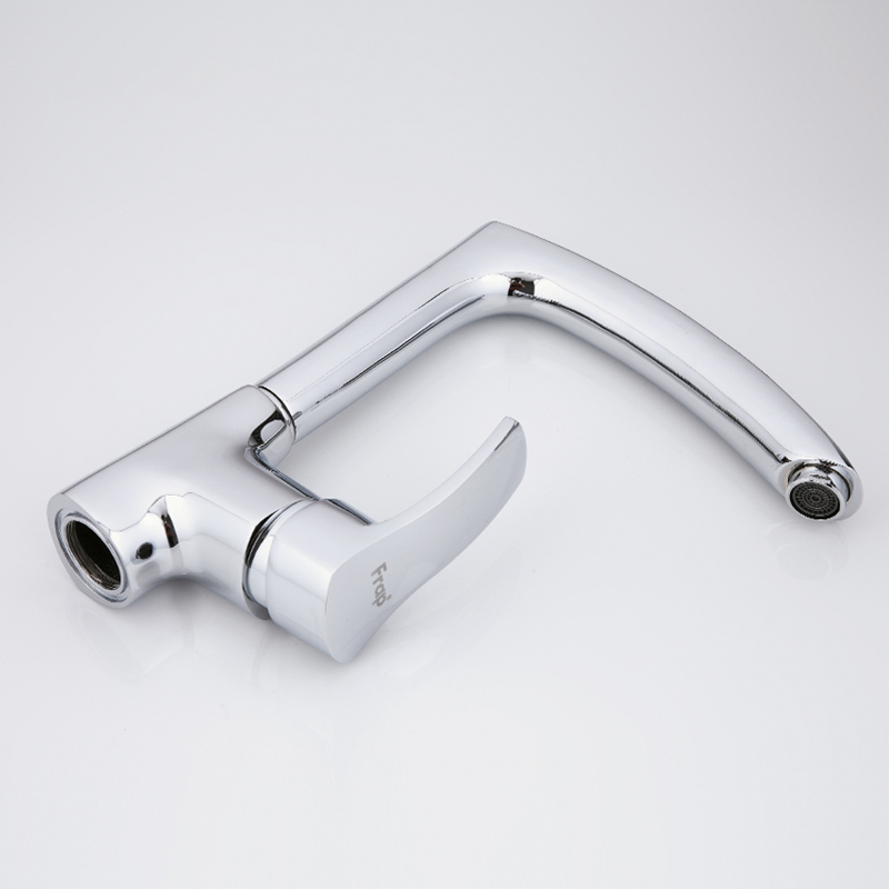 Смеситель д/кухни хром F4070                    (ф40, высокий гусак, на гайке)  FRAP - миниатюра №4