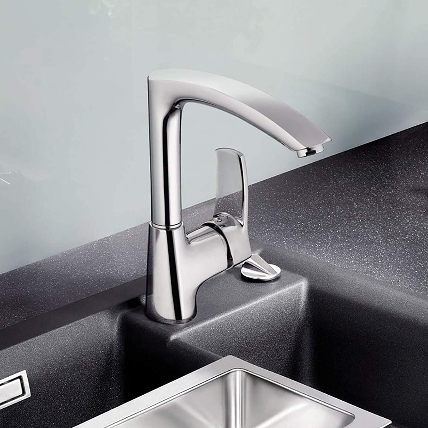 Смеситель д/кухни хром F4070                    (ф40, высокий гусак, на гайке)  FRAP - миниатюра №7