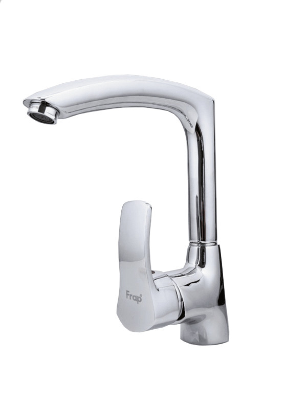 Смеситель д/кухни хром F4070                    (ф40, высокий гусак, на гайке)  FRAP - изображение №1