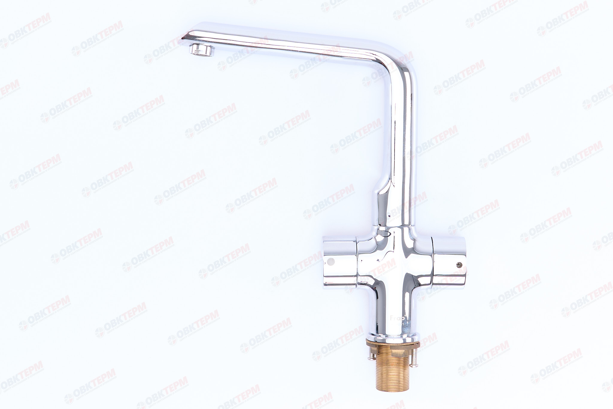 Смеситель д/кухни хром F4077                    (высокий гусак, на гайке, п/об)  FRAP - миниатюра №2