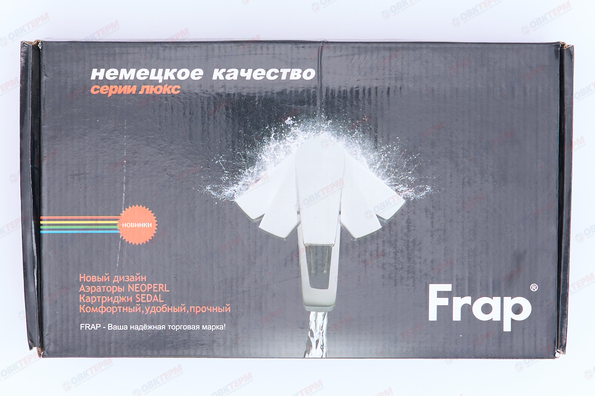 Смеситель д/кухни хром F4080*                    (ф35, высокий гусак, на гайке)  FRAP - миниатюра №7