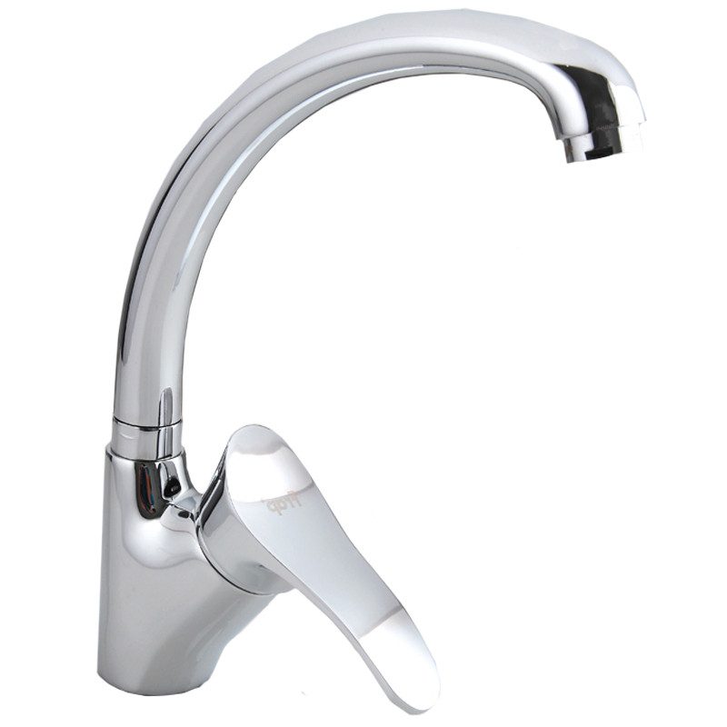 Смеситель д/кухни хром F4101-2                 (ф40, высокий гусак, на гайке)  FRAP - изображение №1