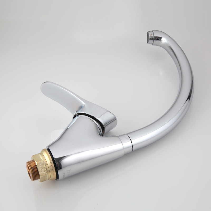 Смеситель д/кухни хром F4101-2                 (ф40, высокий гусак, на гайке)  FRAP - миниатюра №3