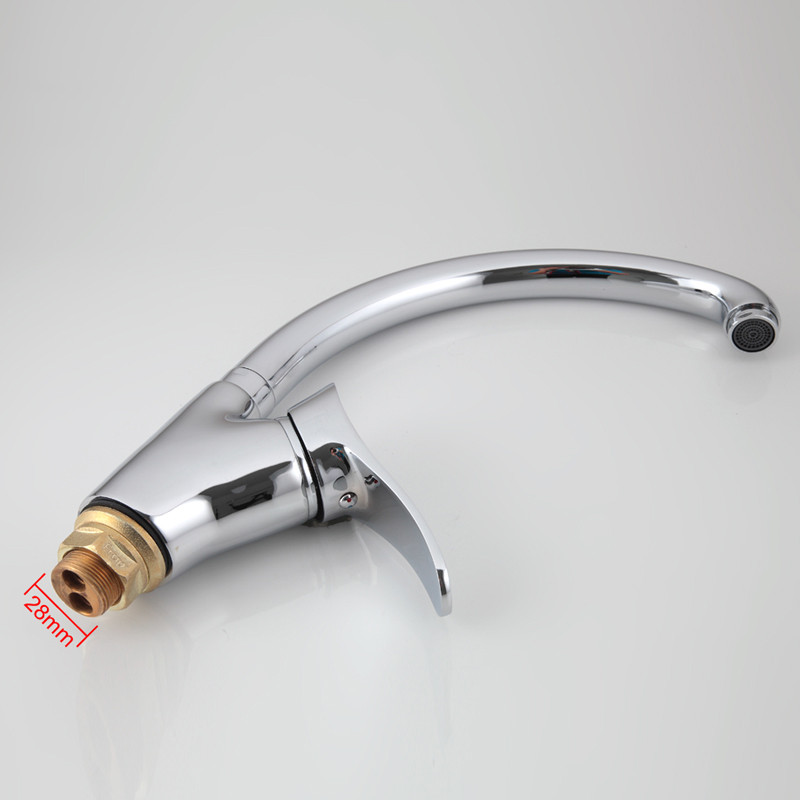 Смеситель д/кухни хром F4101-2                 (ф40, высокий гусак, на гайке)  FRAP - миниатюра №5