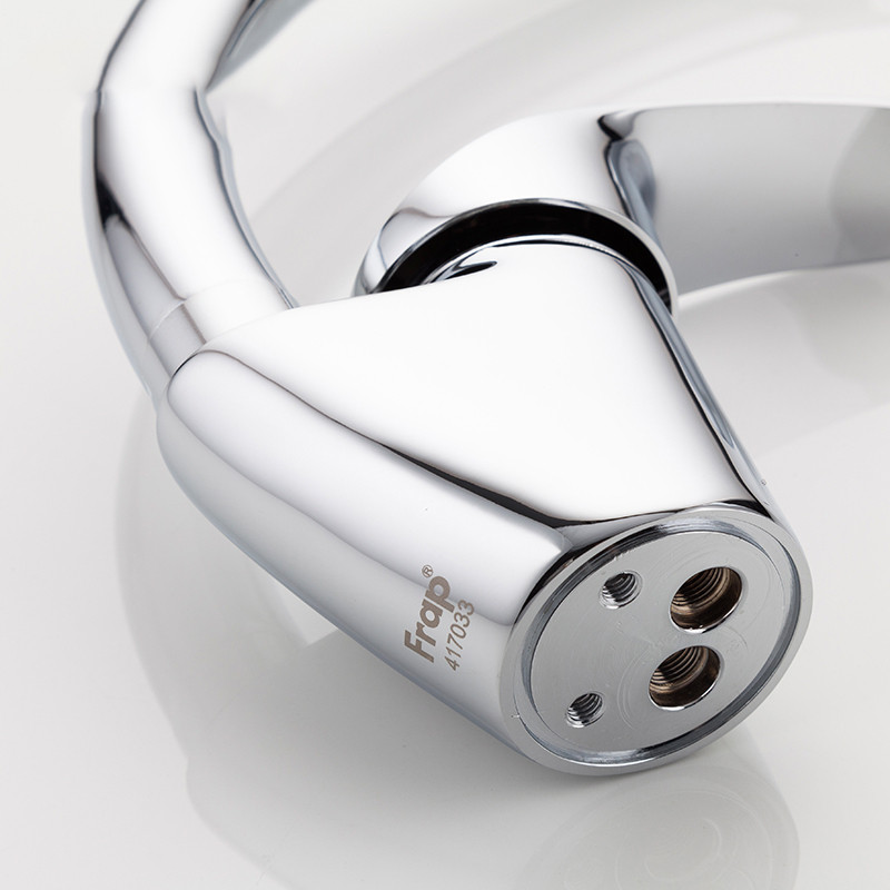 Смеситель д/кухни хром F4121                    (ф40, высокий гусак, на шпильке)  FRAP - миниатюра №3