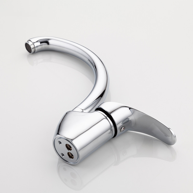 Смеситель д/кухни хром F4121                    (ф40, высокий гусак, на шпильке)  FRAP - миниатюра №5