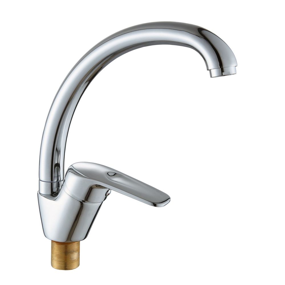 Смеситель д/кухни хром F4121                    (ф40, высокий гусак, на шпильке)  FRAP - изображение №1