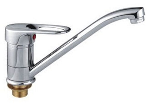 Смеситель д/кухни хром F4928-В (ф40, длинный гусак 20 см, на гайке) (20/2) FRAP - изображение №1