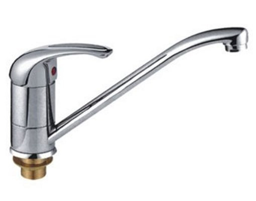 Смеситель д/кухни хром F4929-В   (ф40, длинный гусак 20 см, на гайке)  (20/2) FRAP - изображение №1