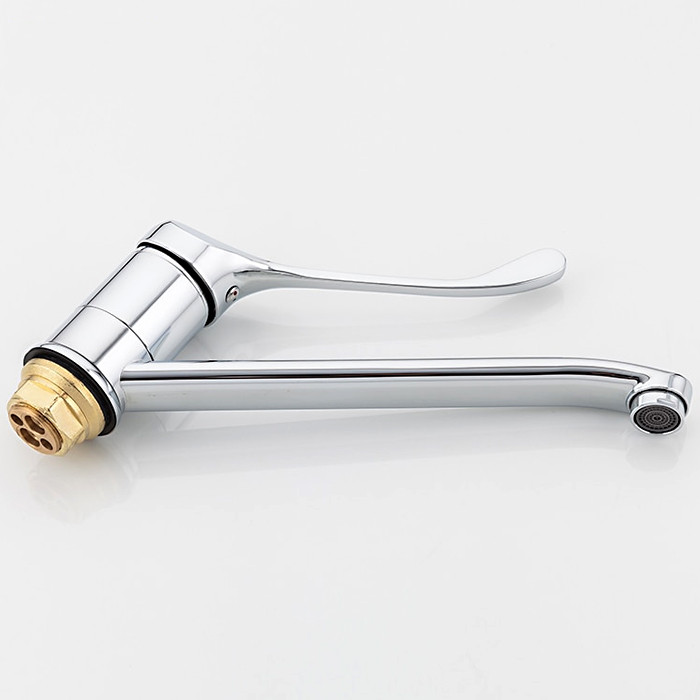 Смеситель д/умывальника локтевой FRAP F4954 латунь /Ø40 /длинный /на гайке - миниатюра №5