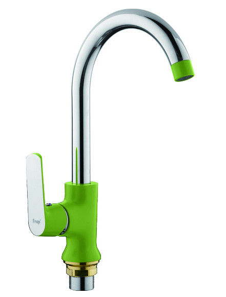 Смеситель д/раковины F 4033 зелен (ф35, на гайке)  FRAР - изображение №1