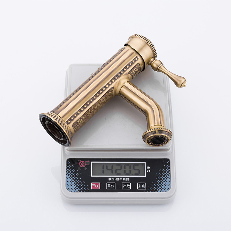 Смеситель д/раковины F1047  бронза     (ф35, на гайке)  FRAР - миниатюра №2