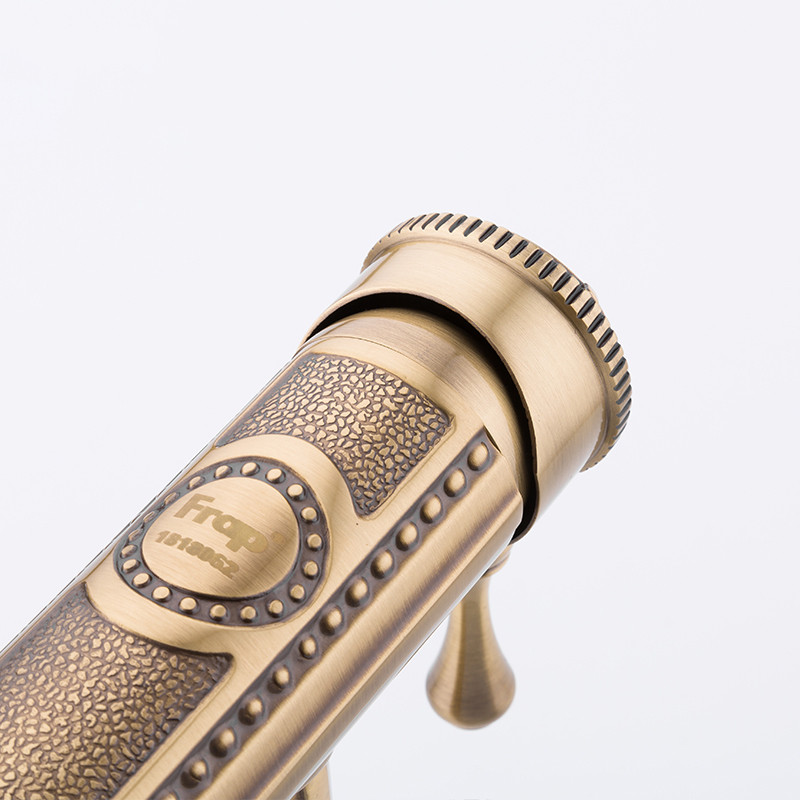 Смеситель д/раковины F1047  бронза     (ф35, на гайке)  FRAР - миниатюра №4