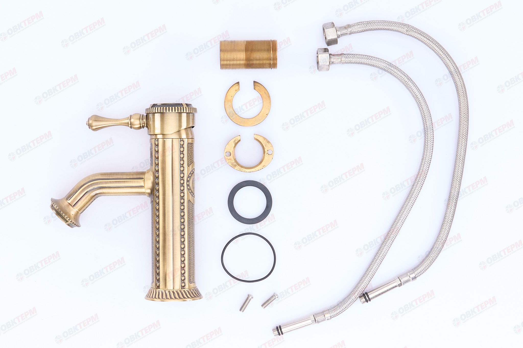 Смеситель д/раковины F1047  бронза     (ф35, на гайке)  FRAР - миниатюра №8