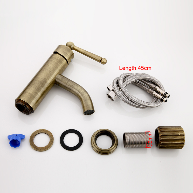 Смеситель д/раковины F1052-11 бронза     (ф40, на гайке)  FRAР - миниатюра №6