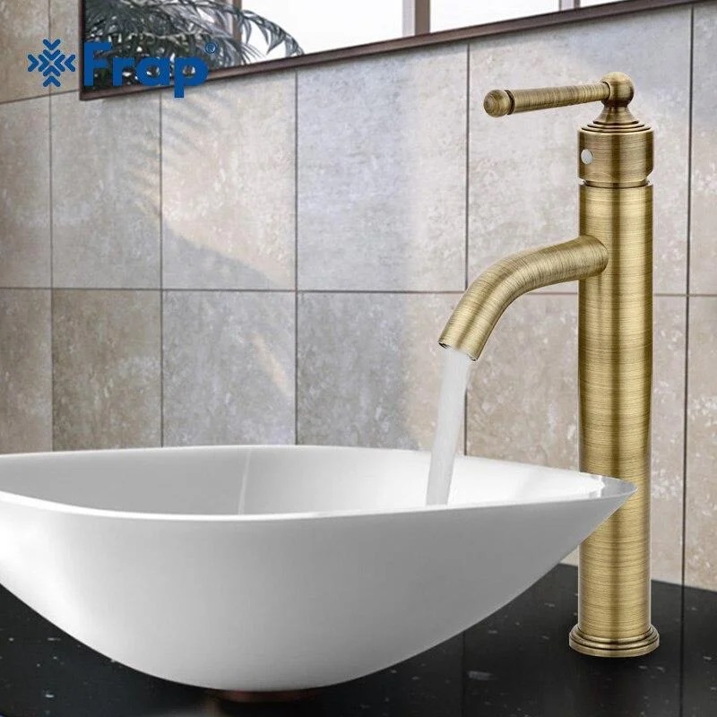 Смеситель д/раковины F1052-13 бронза    (ф40, на гайке)  FRAР - миниатюра №8