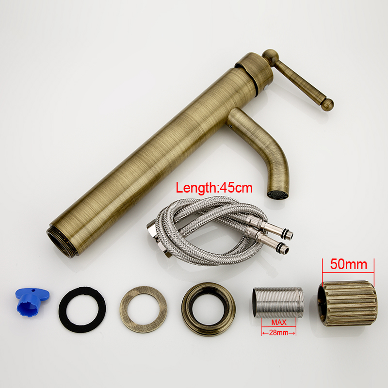 Смеситель д/раковины F1052-13 бронза    (ф40, на гайке)  FRAР - миниатюра №6