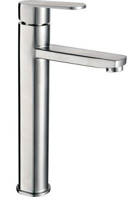 Смеситель д/раковины нерж F10805-2          (высокий)  FRAР - изображение №1