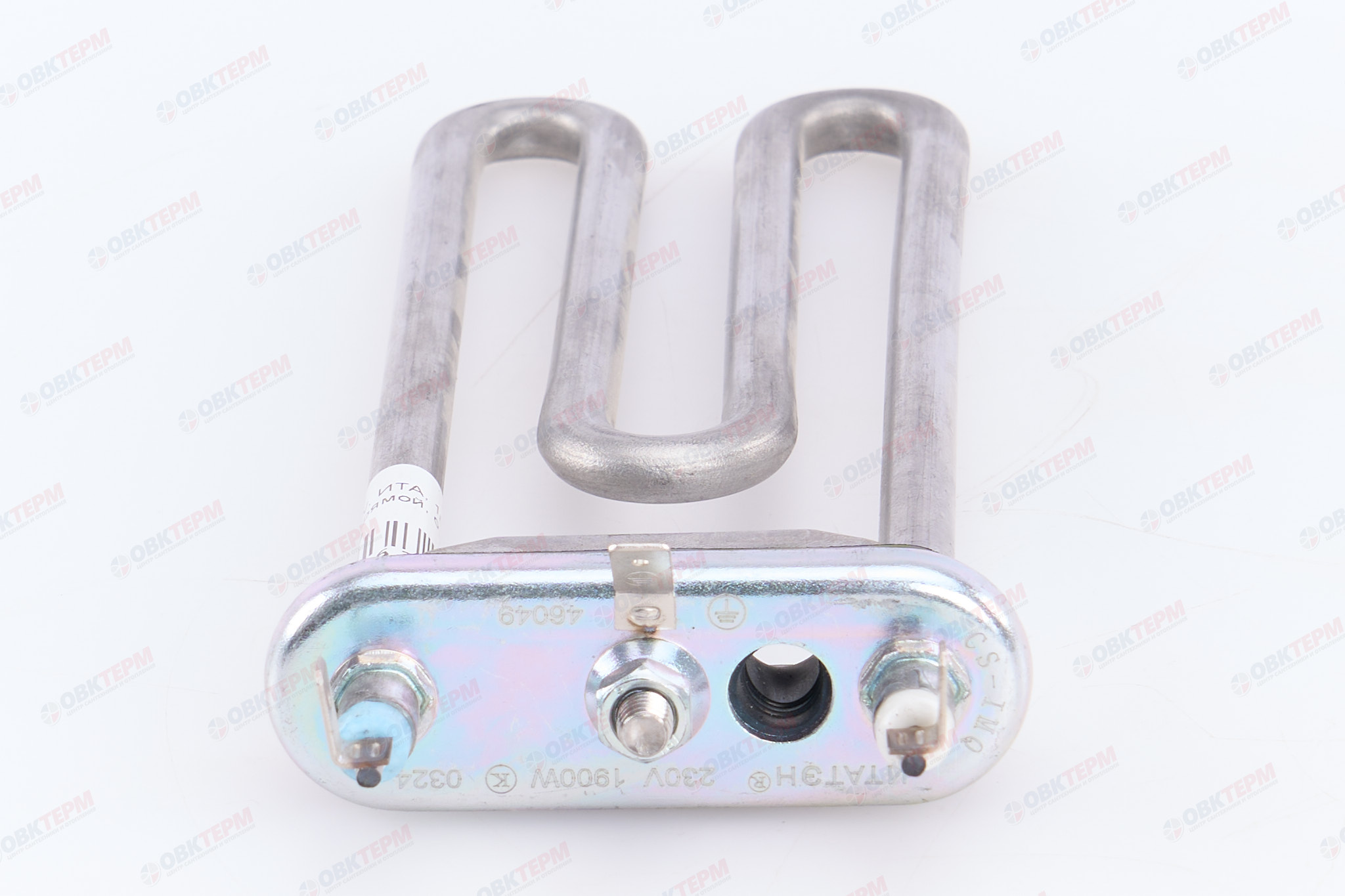 ТЭН 1900W, ИТАТЭН, L185мм, R15+, M130, K2, прямой, отверстие под датчик, 230V - миниатюра №3