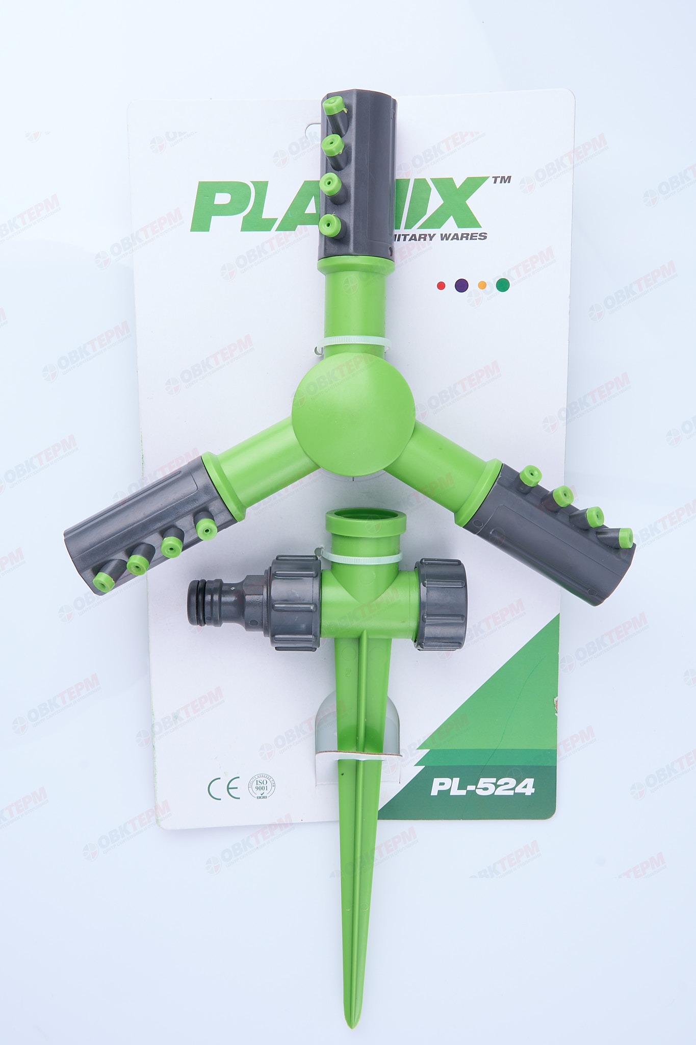 Распылитель круговой с боковой подачей на колышке (ABS) (100/25 шт) PLAMIX/CRAB  PL-524 - Изображение №2