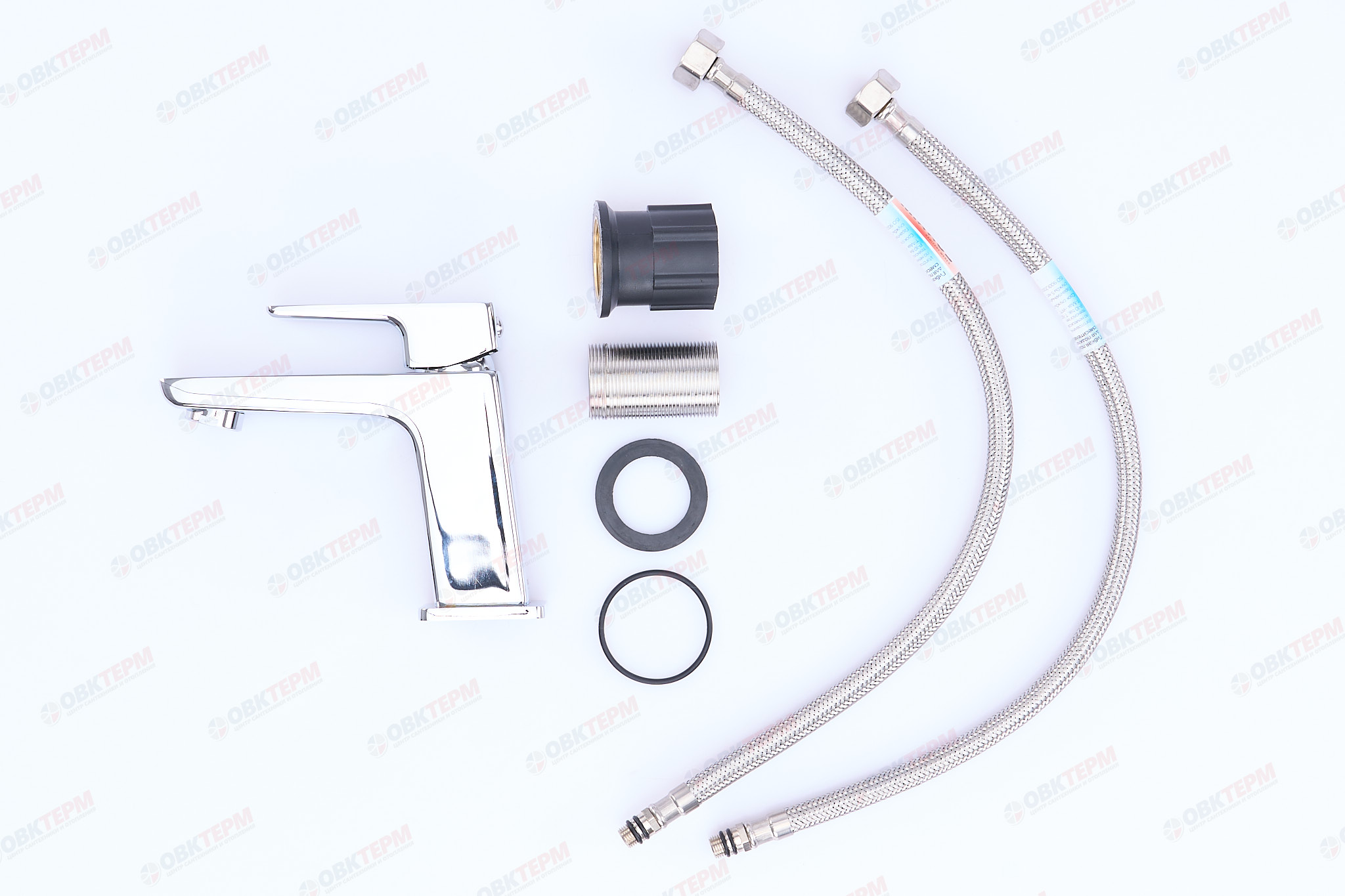 Смеситель д/умывальника MIXXUS PREMIUM KVADRO 001 Ø35  ГАЙКА (10 шт/ящ) - Изображение №3