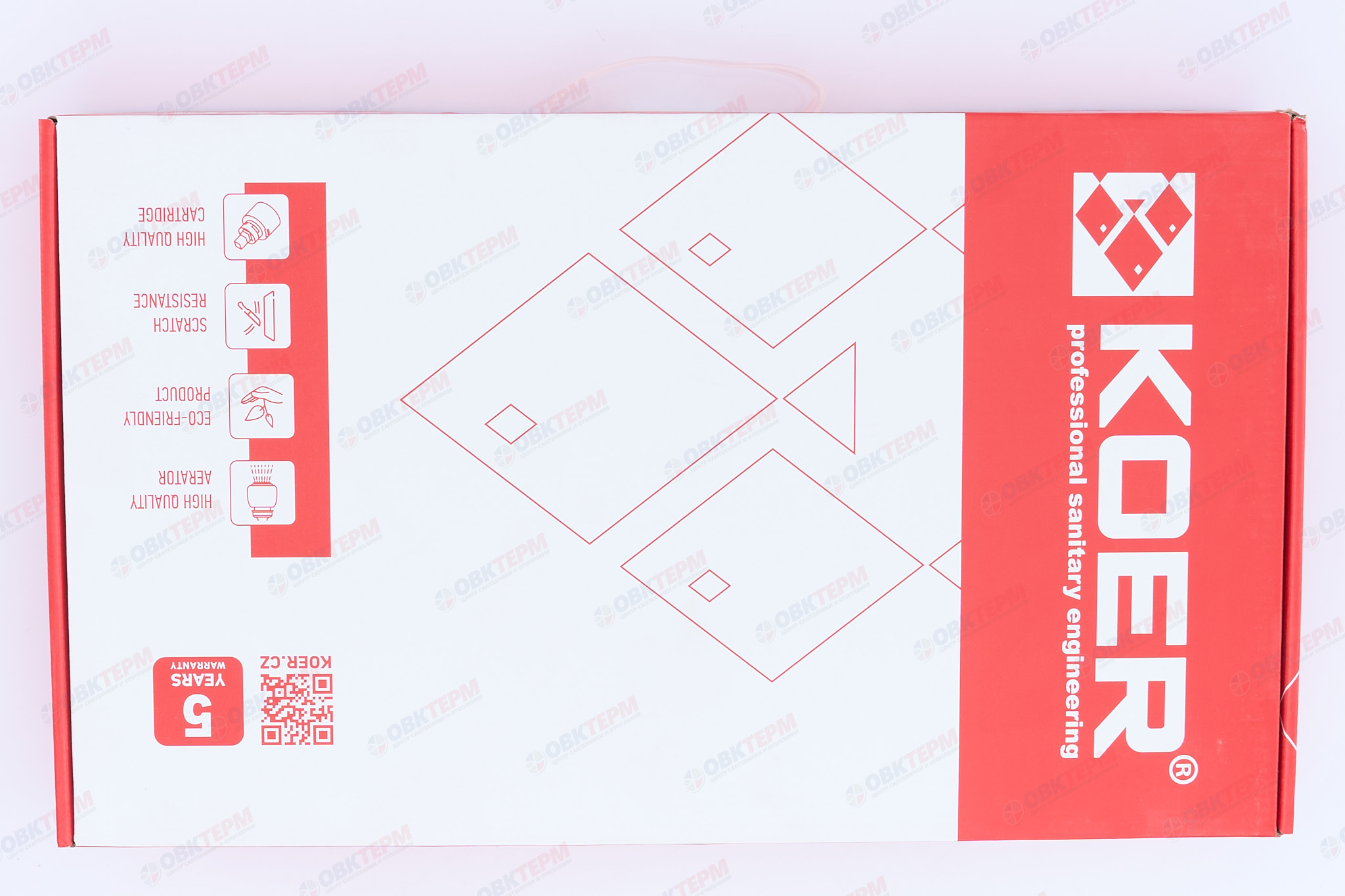 Смеситель д/кухни под ФИЛЬТР KOER KB-72006-01 (Цвет хром+силик.излив черный) (8шт/ящ) - миниатюра №7