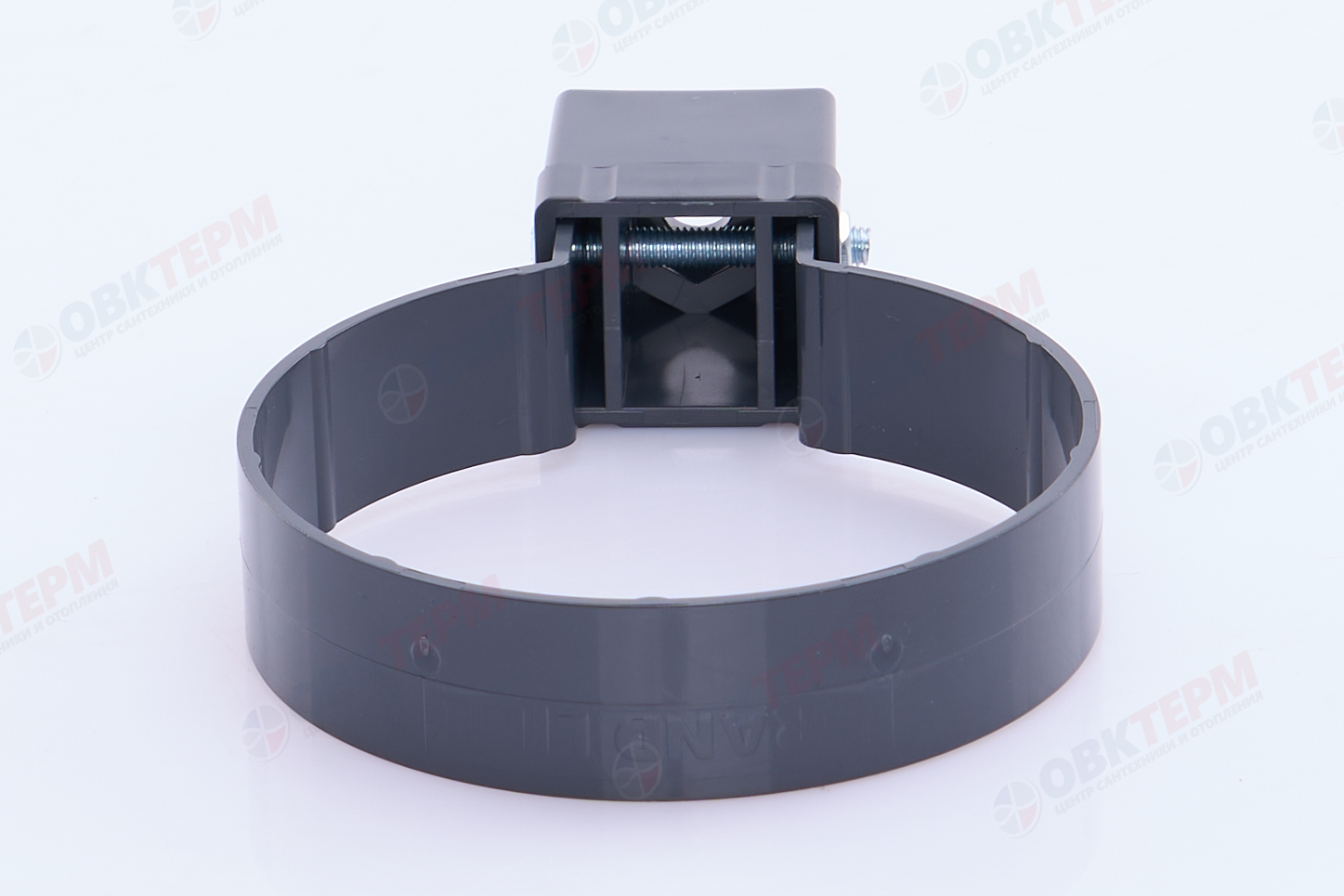 Хомут трубы Kliker ПВХ Grand Line Premium графит (инд.упак.) (RAL 7024) (уп. 120шт) - Изображение №4