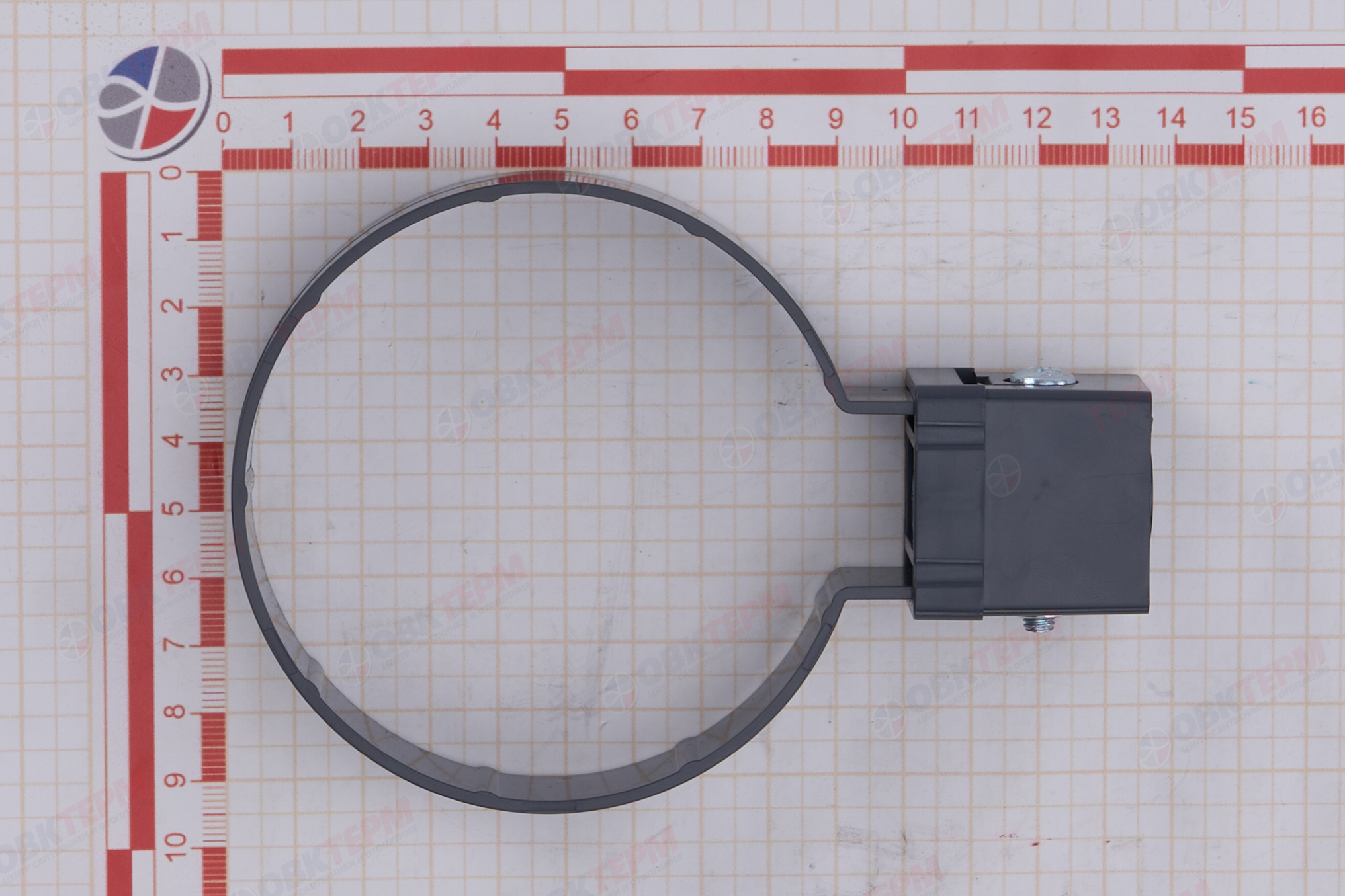 Хомут трубы Kliker ПВХ Grand Line Premium графит (инд.упак.) (RAL 7024) (уп. 120шт) - миниатюра №8