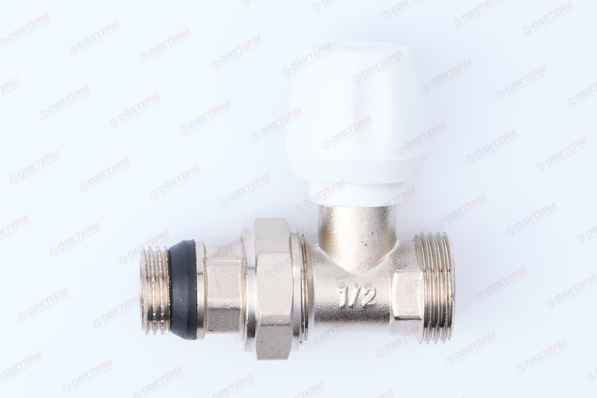 Кран рад.     TIM   верхний прямой 1/2"х3/4" под евроконус (ZEISSLER)   RD202.02E - изображение №1