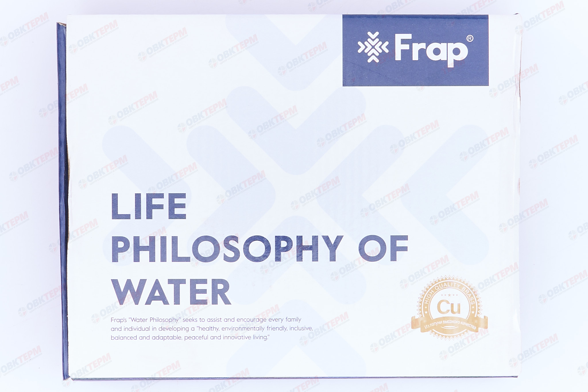 Смеситель д/умывальника FRAР F1087-9 латунь /оружейная сталь (Ø35, на гайке) (10 шт) - миниатюра №8