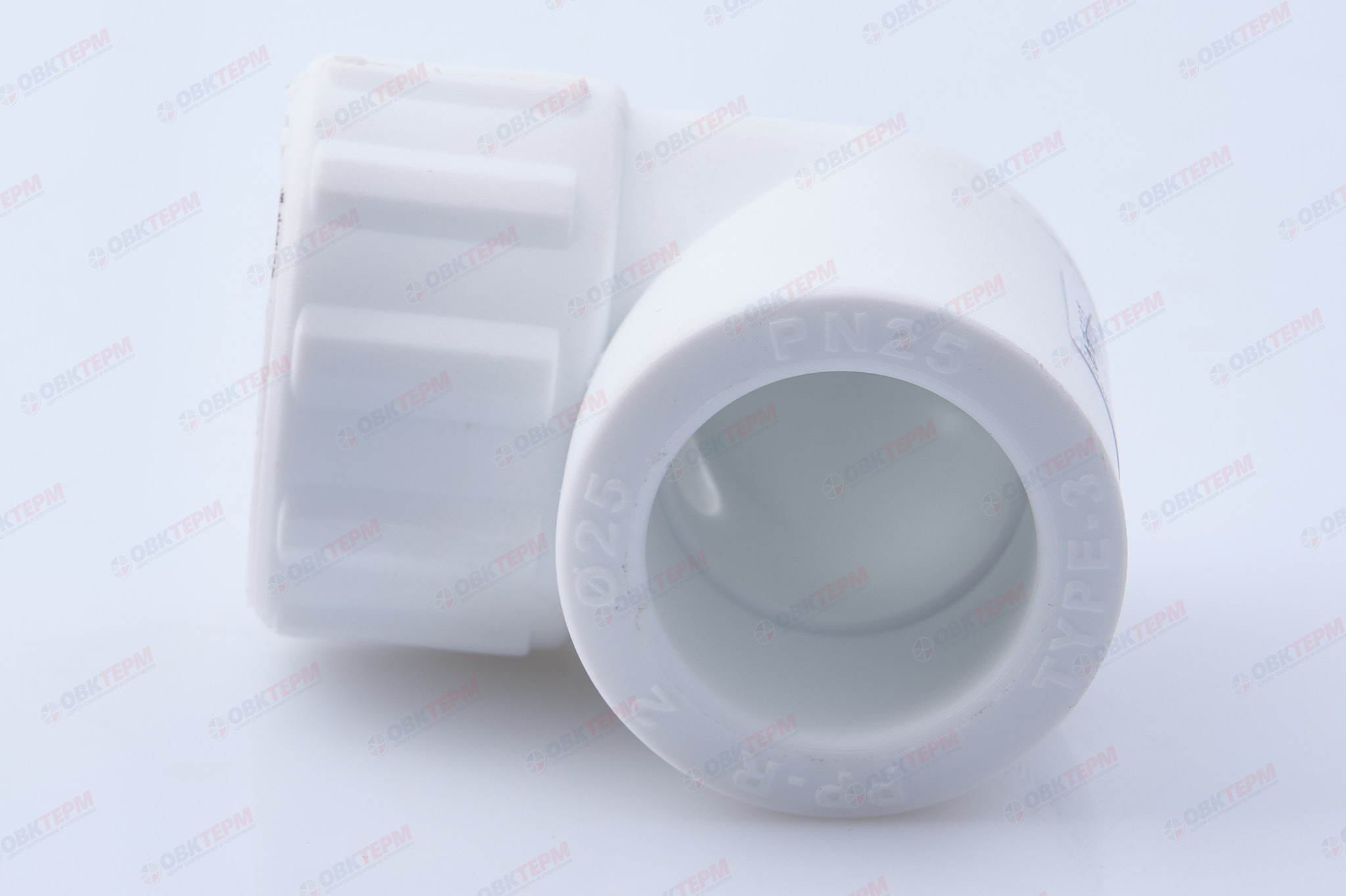 Угол с МРВ  25 * 1/2"   БЕЛЫЙ PP-R   (RTP)    (100/25) - Изображение №3