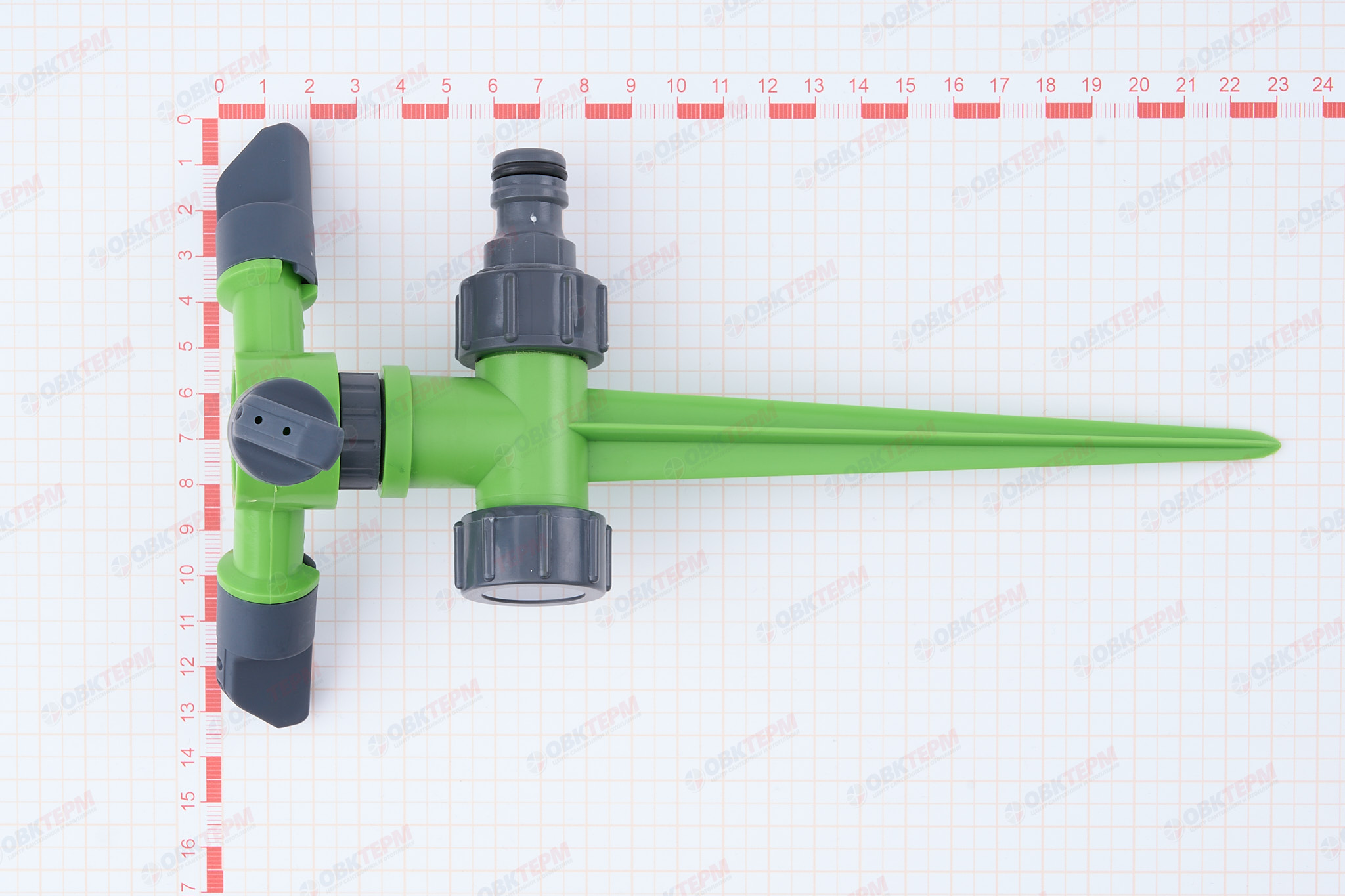 Распылитель круговой с верхней подачей на колышке (ABS) (100/25 шт) PLAMIX/CRAB  PL-522 - Изображение №5