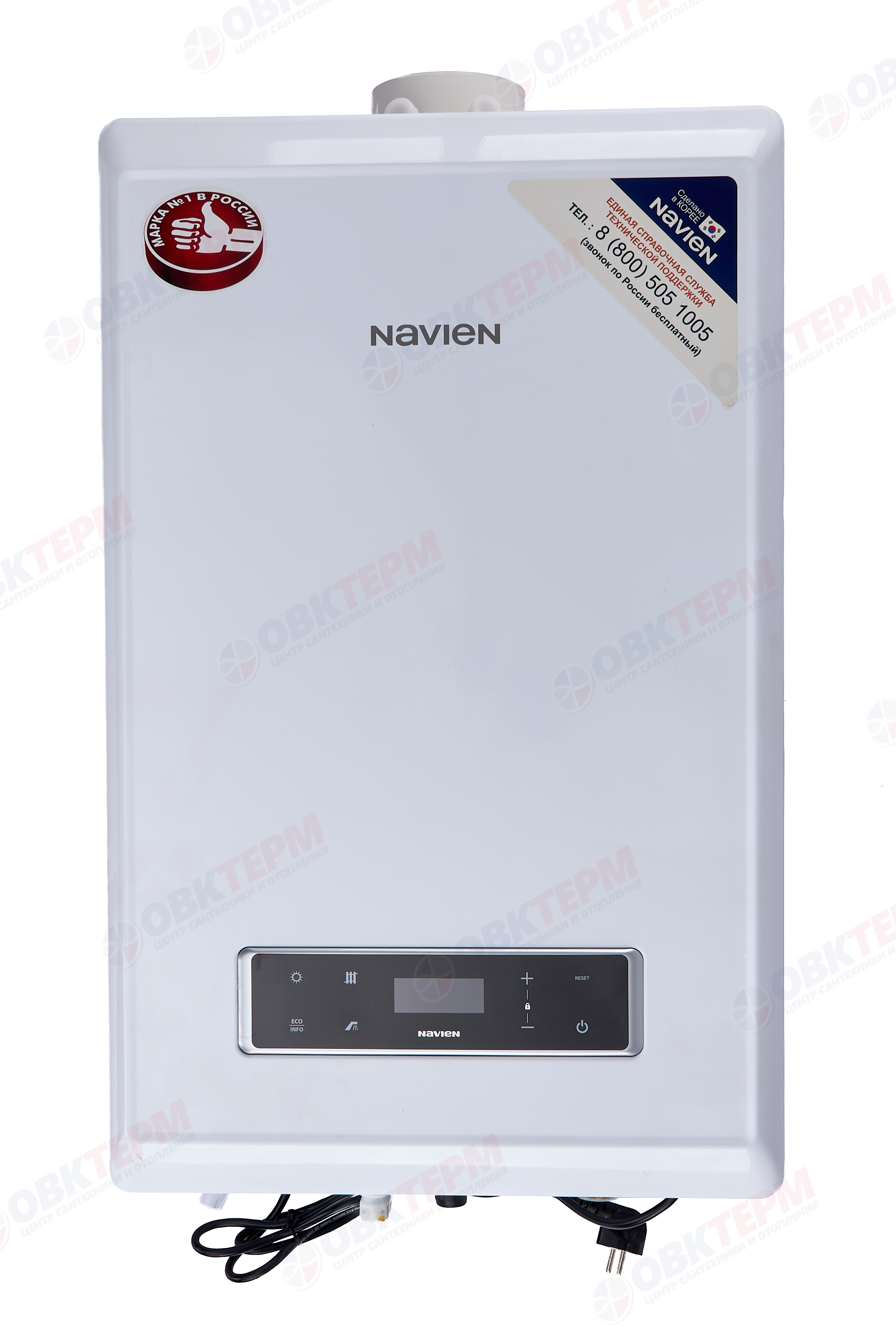 Котел газовый настенный NAVIEN   NCB700-24K (24 кВт,13,8 л/мин,2-х конт,турбо,без трубы, конденсац.) - изображение №1
