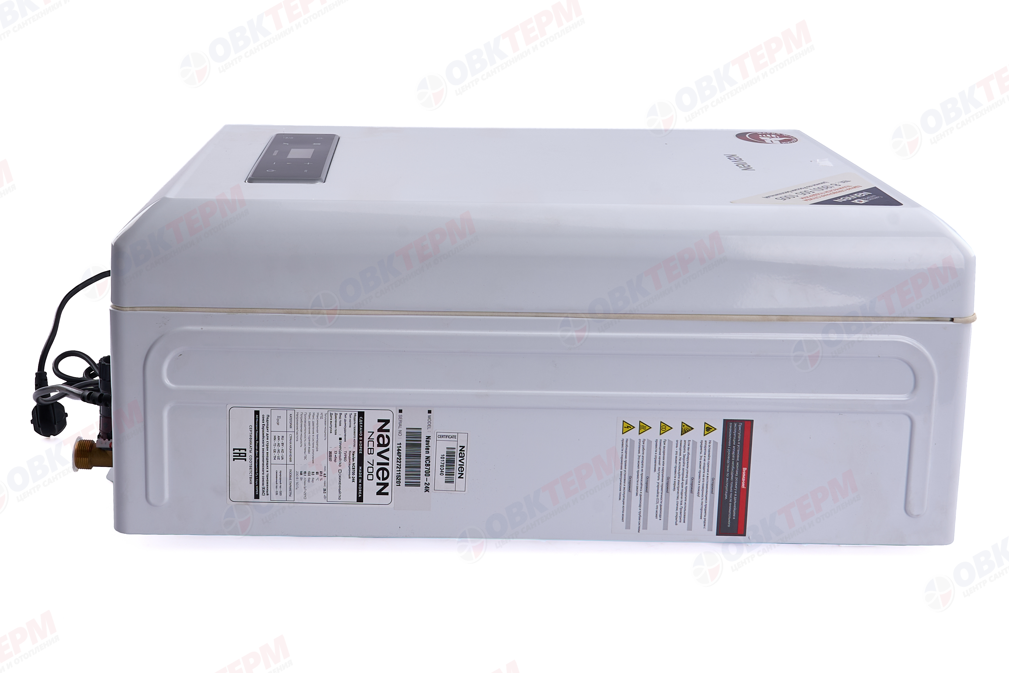 Котел газовый настенный NAVIEN   NCB700-24K (24 кВт,13,8 л/мин,2-х конт,турбо,без трубы, конденсац.) - миниатюра №4