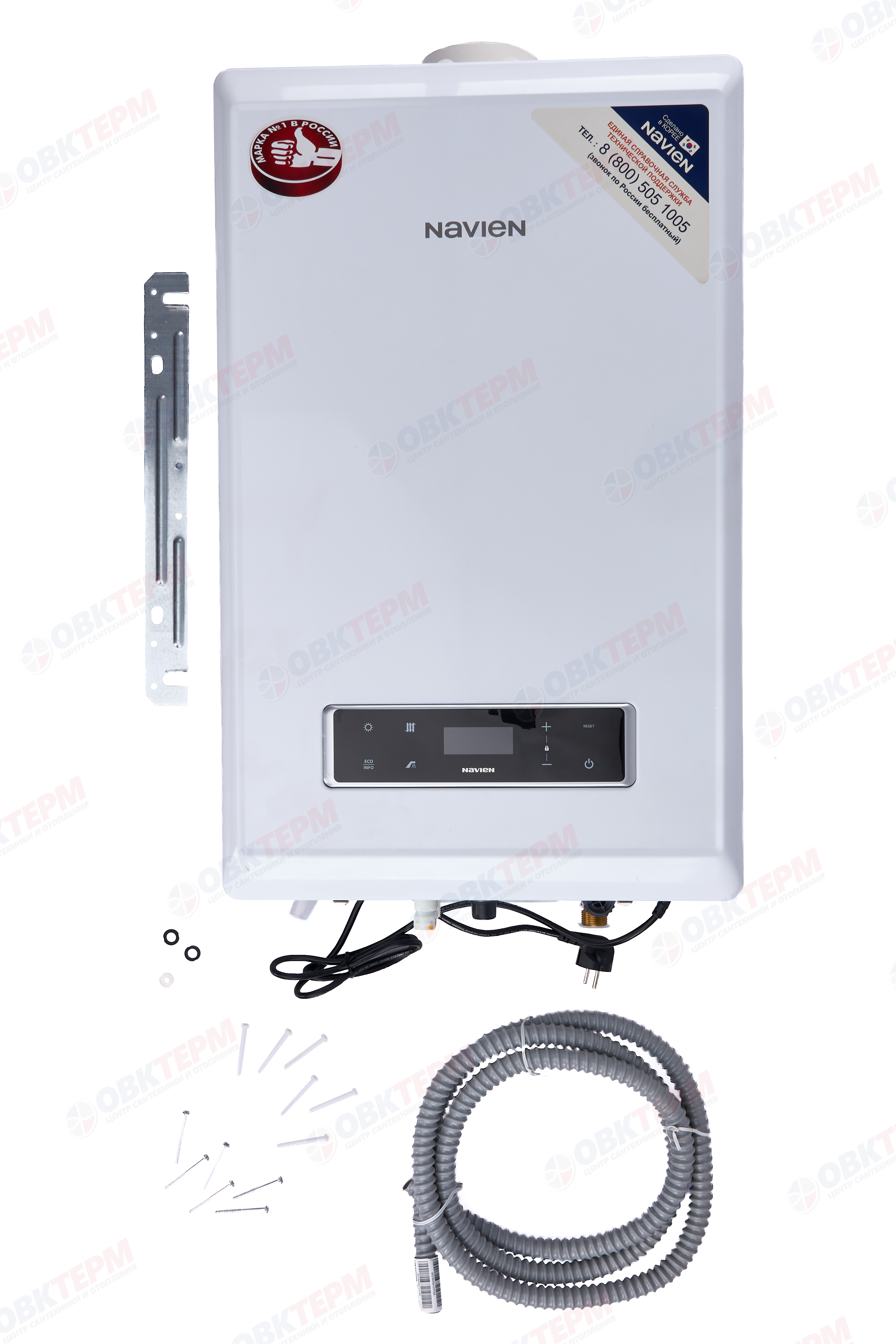 Котел газовый настенный NAVIEN   NCB700-24K (24 кВт,13,8 л/мин,2-х конт,турбо,без трубы, конденсац.) - миниатюра №6