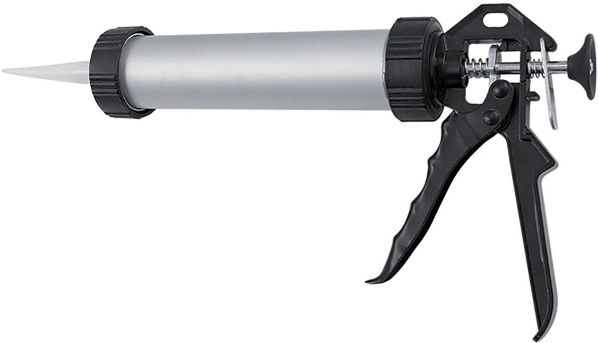 Пистолет для герметика Toolberg "Закрытый" 600мл алюм - Изображение №1