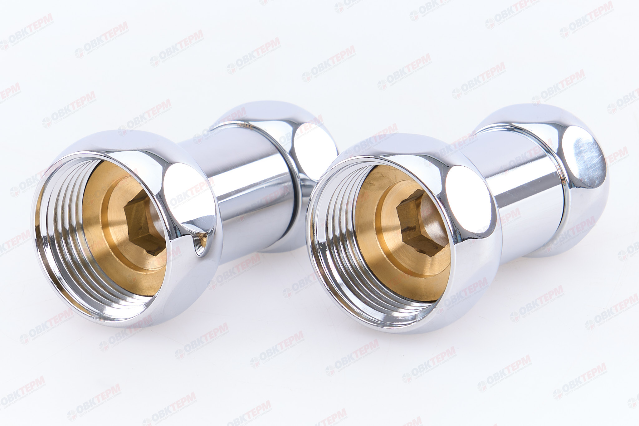 Соединитель для полотенцесушителя  1" - 3/4" ВВ (пара) TIM - Изображение №1